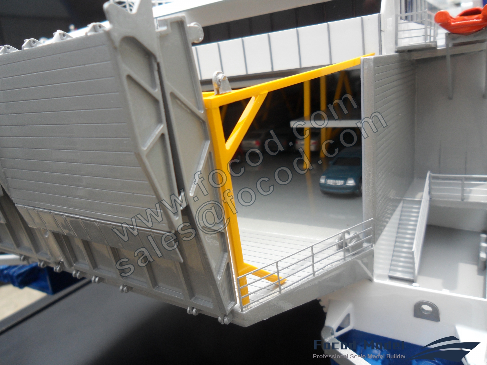 customized model of 85m WAVE PIERCING CATAMARAN